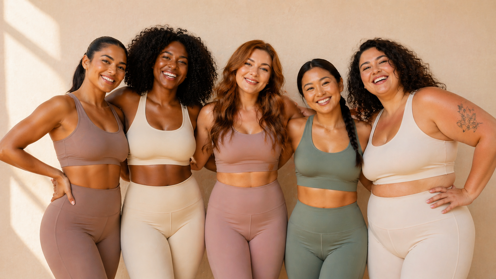 A diverse group of women smiling together, representing the My PMOS Girlies community